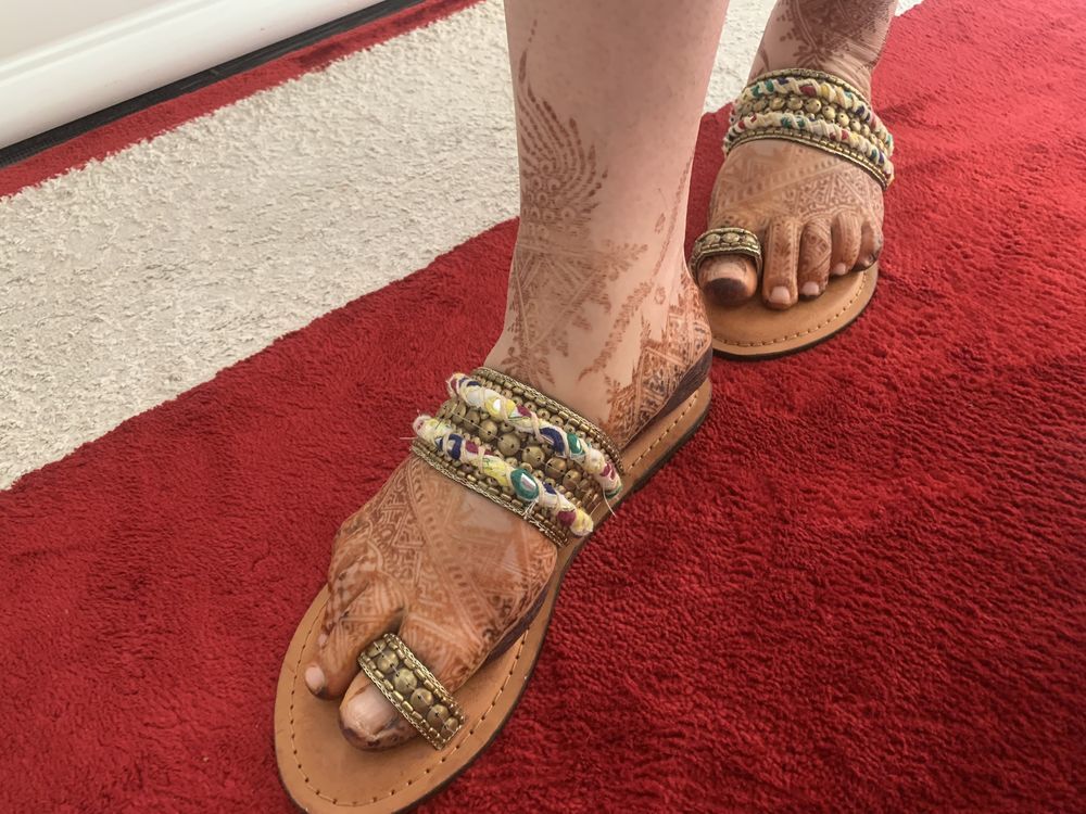 sandales perles et Broderies taille 37 Neuves sans &eacute;tiquette Chaussures
