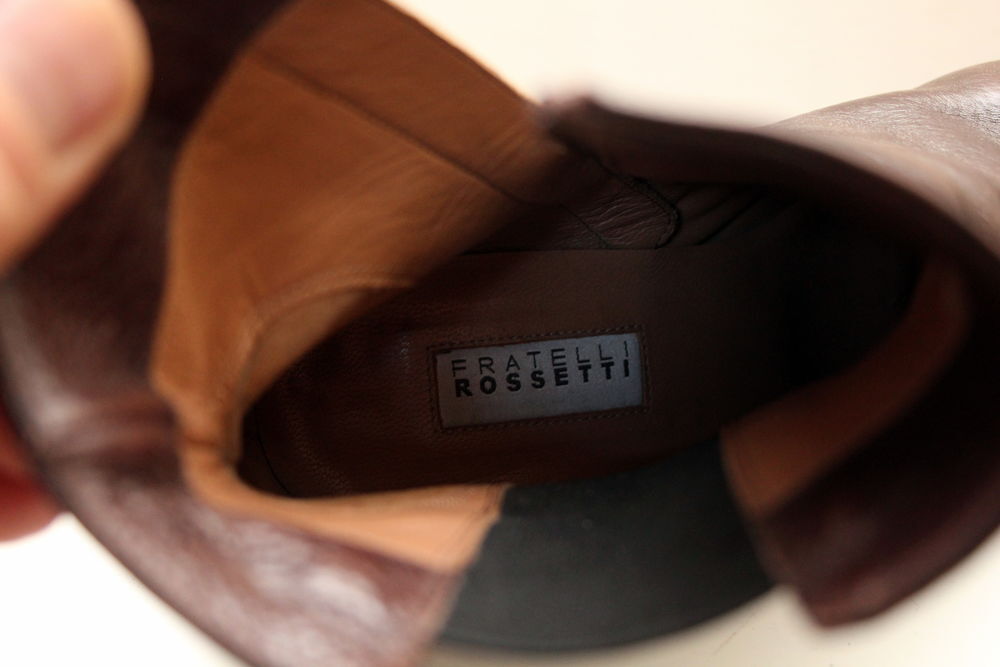 Bottines cuir marron FRATELLI ROSSETTI T. 37,5 Chaussures