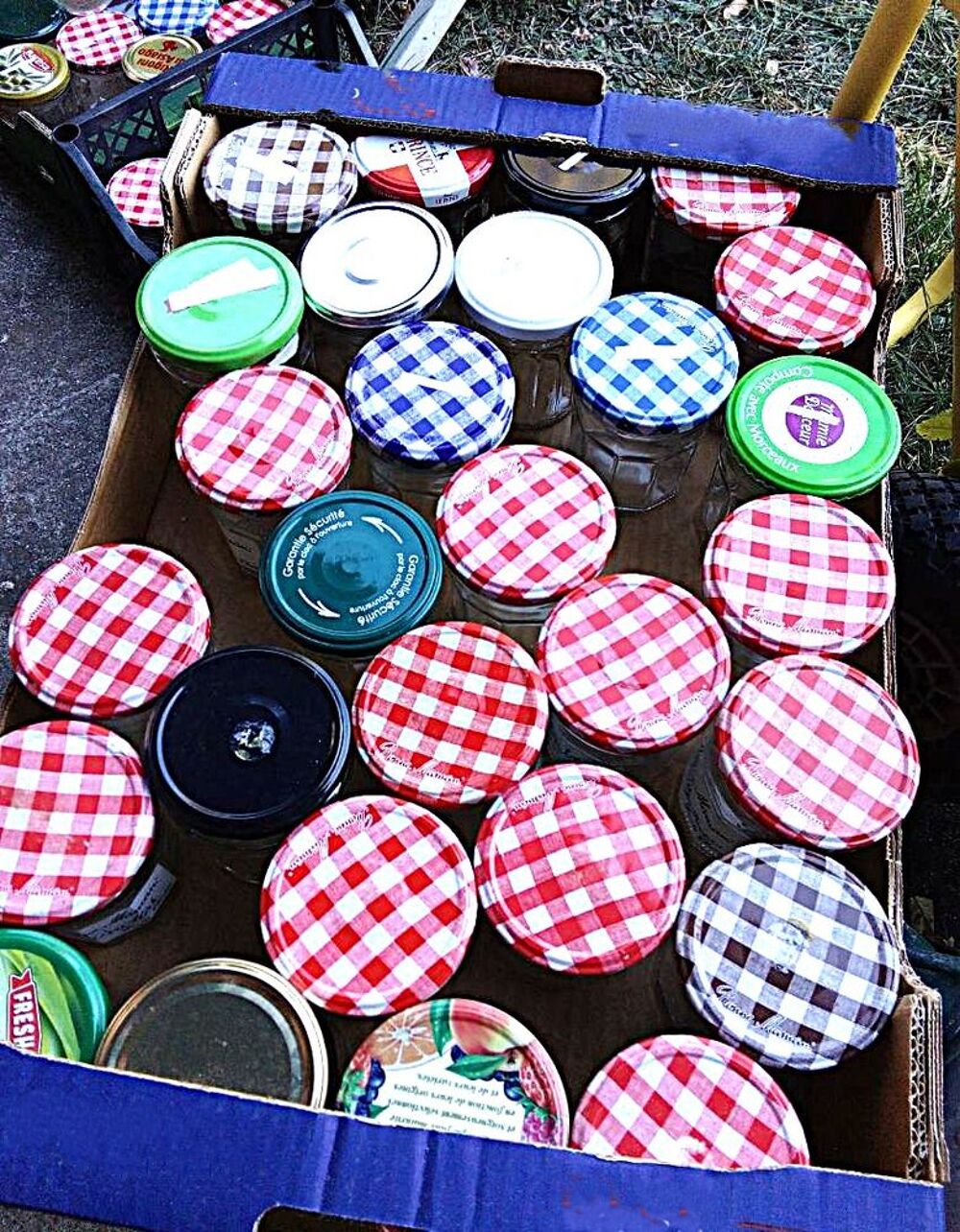 Lot de 12 Pots &agrave; confiture 370g vides Cuisine