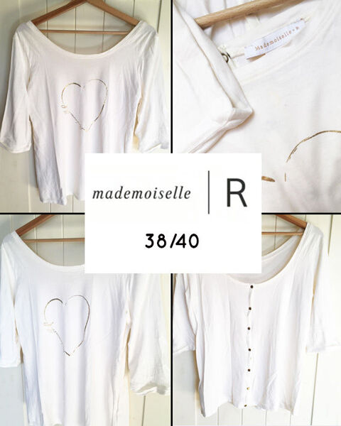 T-shirt coeur doré MADEMOISELLE R 38/40 6 Marcq-en-Barœul (59)