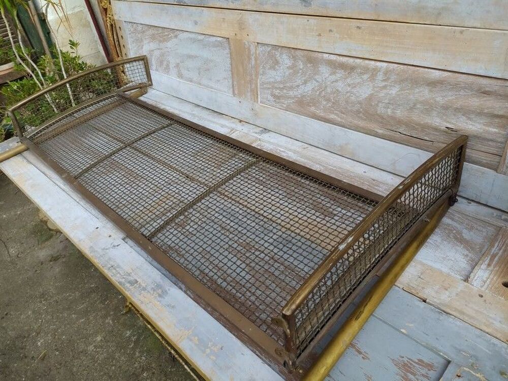 Ancien Porte Bagages de Train en Laiton D&eacute;but XX&egrave;me 