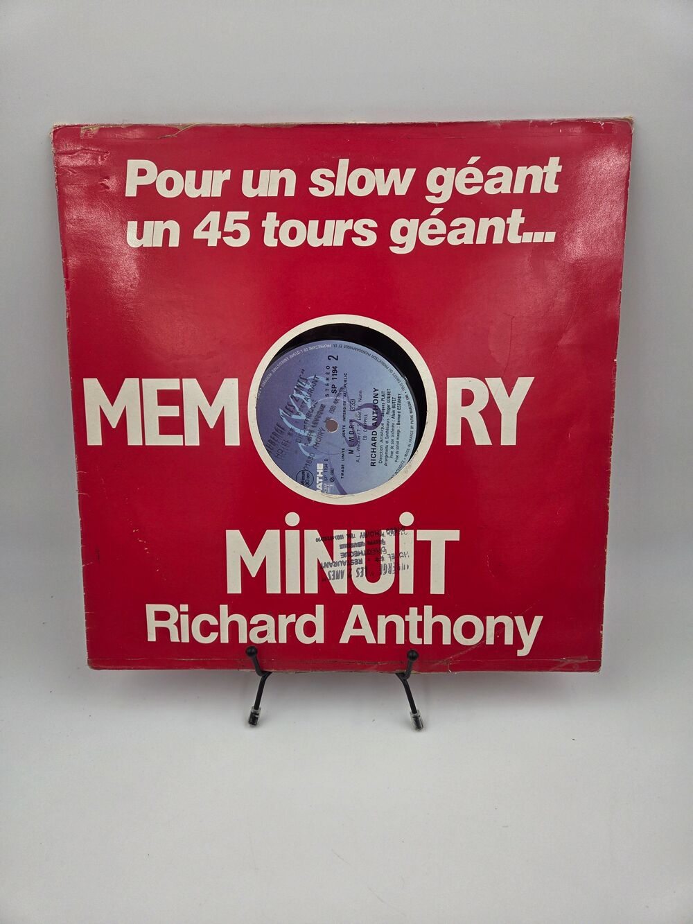 Vinyle 33 tours Memory Minuit : Richard Anthony CD et vinyles
