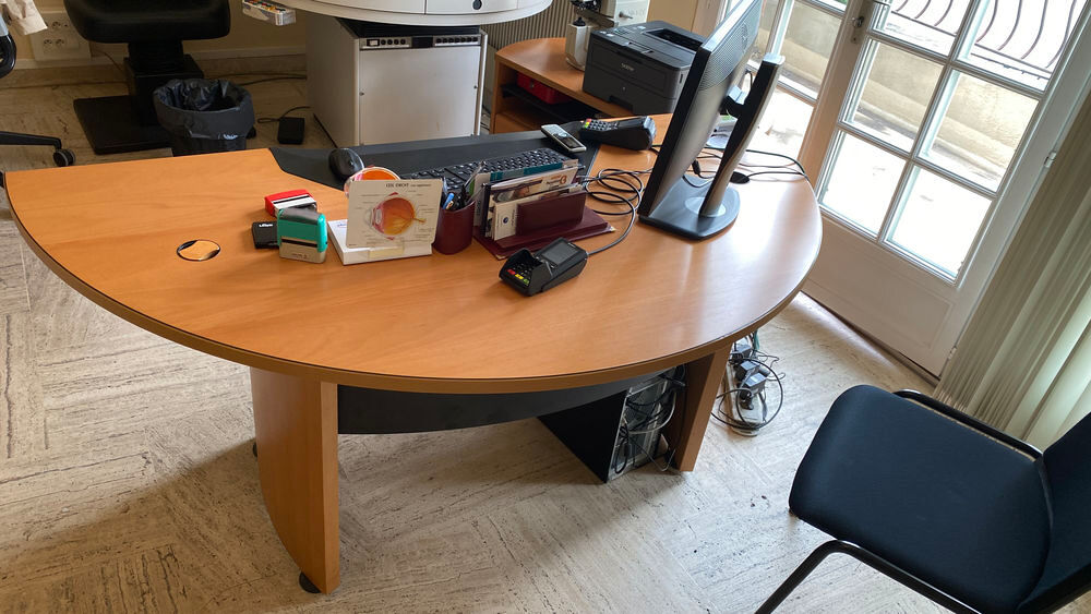 bureau de Direction de forme &frac12; lune Meubles