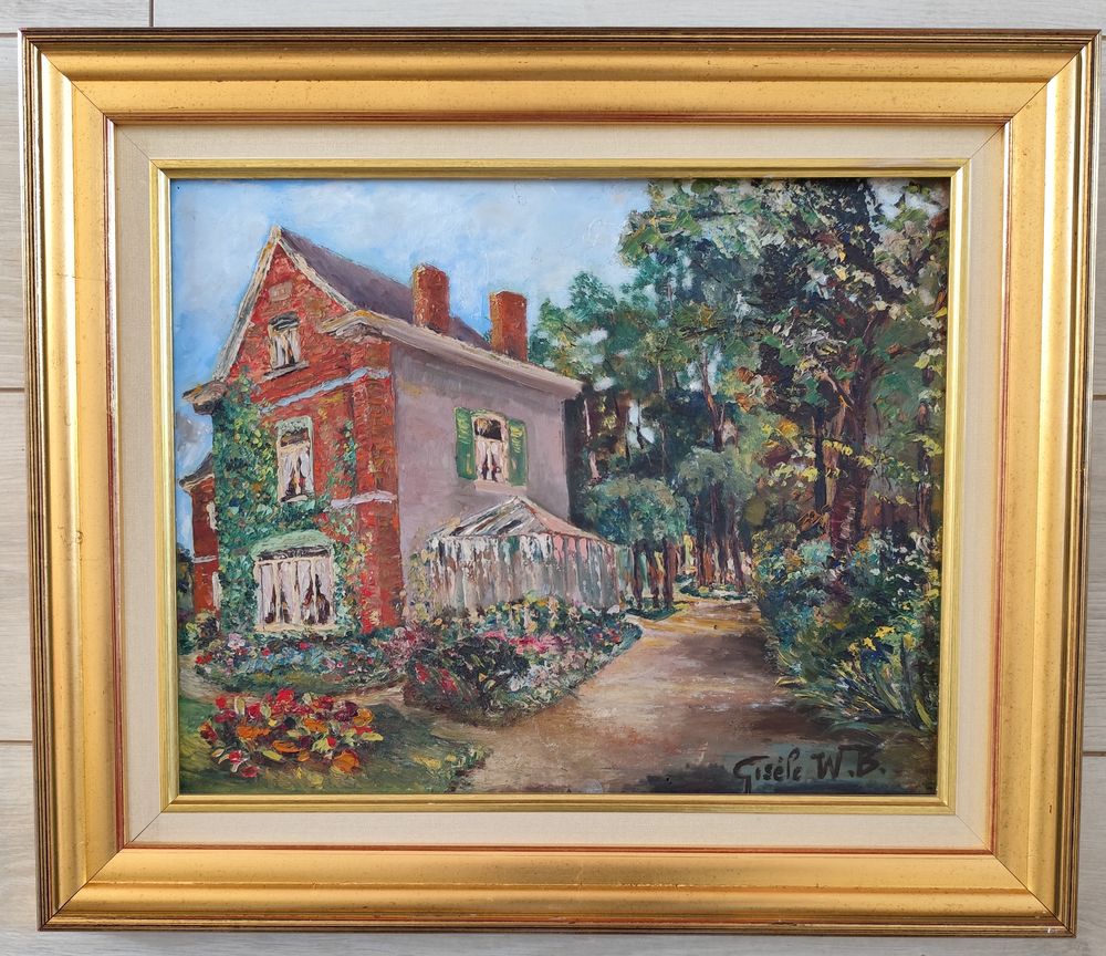 Huile sur bois - Maison familiale Maubeuge Décoration
