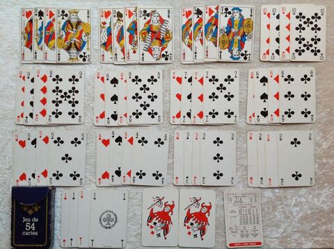 JEU DE 54 CARTES BRIDGE POKER CANASTA Envoi Possible
2 Trégunc (29)