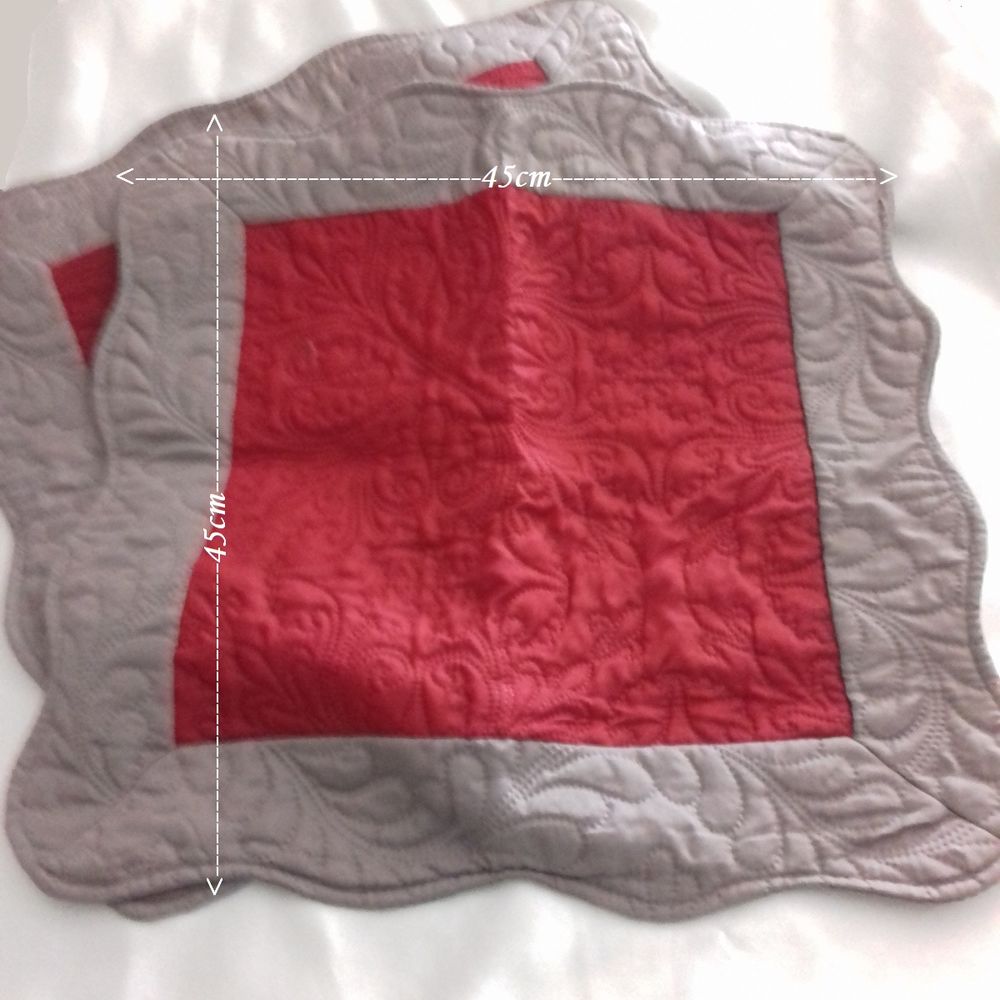 2 Housses coussins boutis - Couleur Montagne - 45X45cm- Neuf Décoration