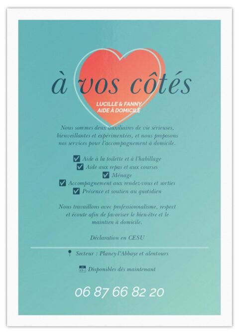 Aide &agrave; domicile 0 10380 Plancy-l'abbaye