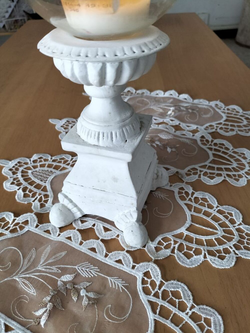 Bougeoir en platre Décoration