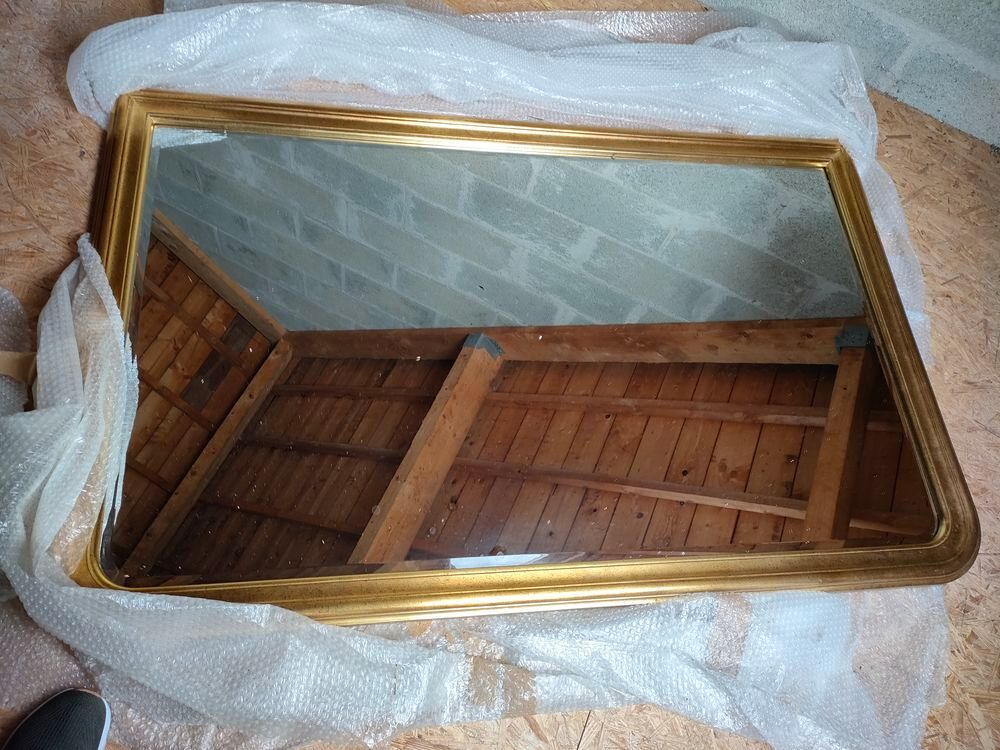 Grand miroir dor&eacute; Décoration