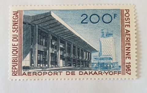 Timbre S�n�gal, 1967, Airport Dakar-Yoff   1967 neuf - 1.50 0 Marseille 9 (13)