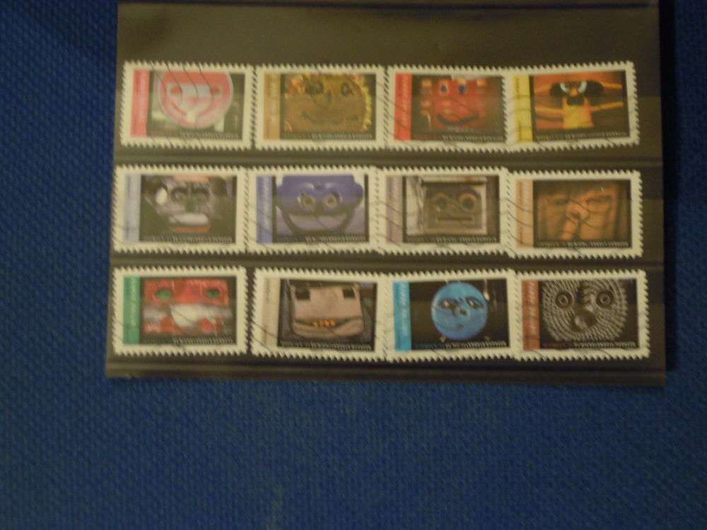 LOT 58 TIMBRES FRANCE OBLITERES AUTO ADHESIFS 