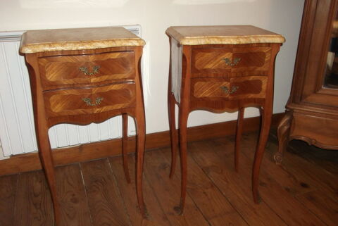  PAIRE de table de CHEVET en BOIS de ROSE 150 Ramous (64)