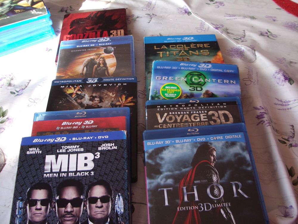 LOT BLURAY 3 D DVD et blu-ray