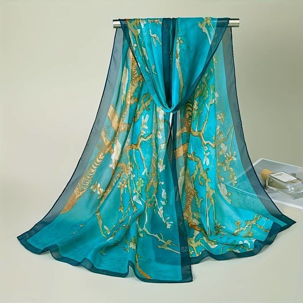 &Eacute;charpe Style Boho Imprim&eacute; Fleur De Prunier,
Vêtements