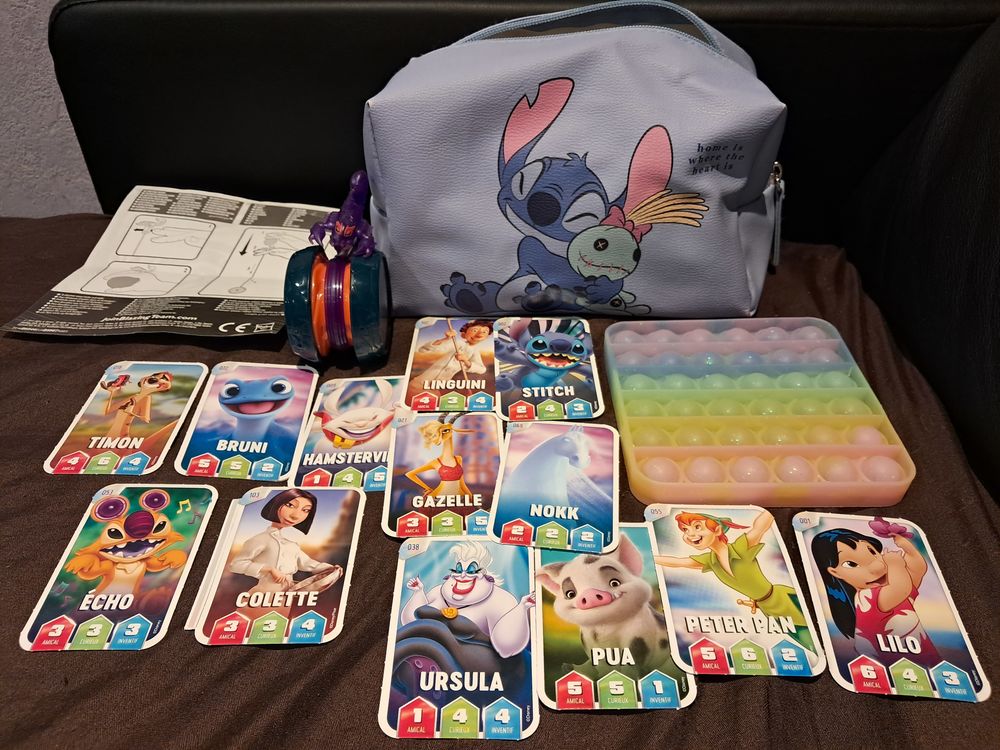 Trousse stitch Pop it yoyo blazing team gyrocombat scorpion Jeux / jouets
