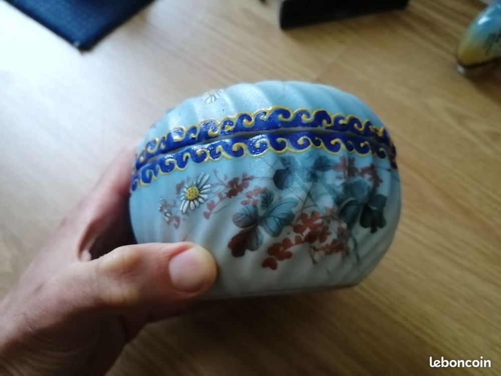 petit bo&icirc;te porcelaine japonaise chine oiseaux fleurs japon Décoration