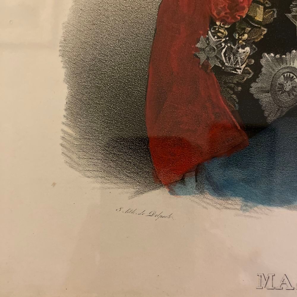 Tableau Portrait MASSENA G&eacute;n&eacute;ral D'Empire Napol&eacute;on Cadre Sig 