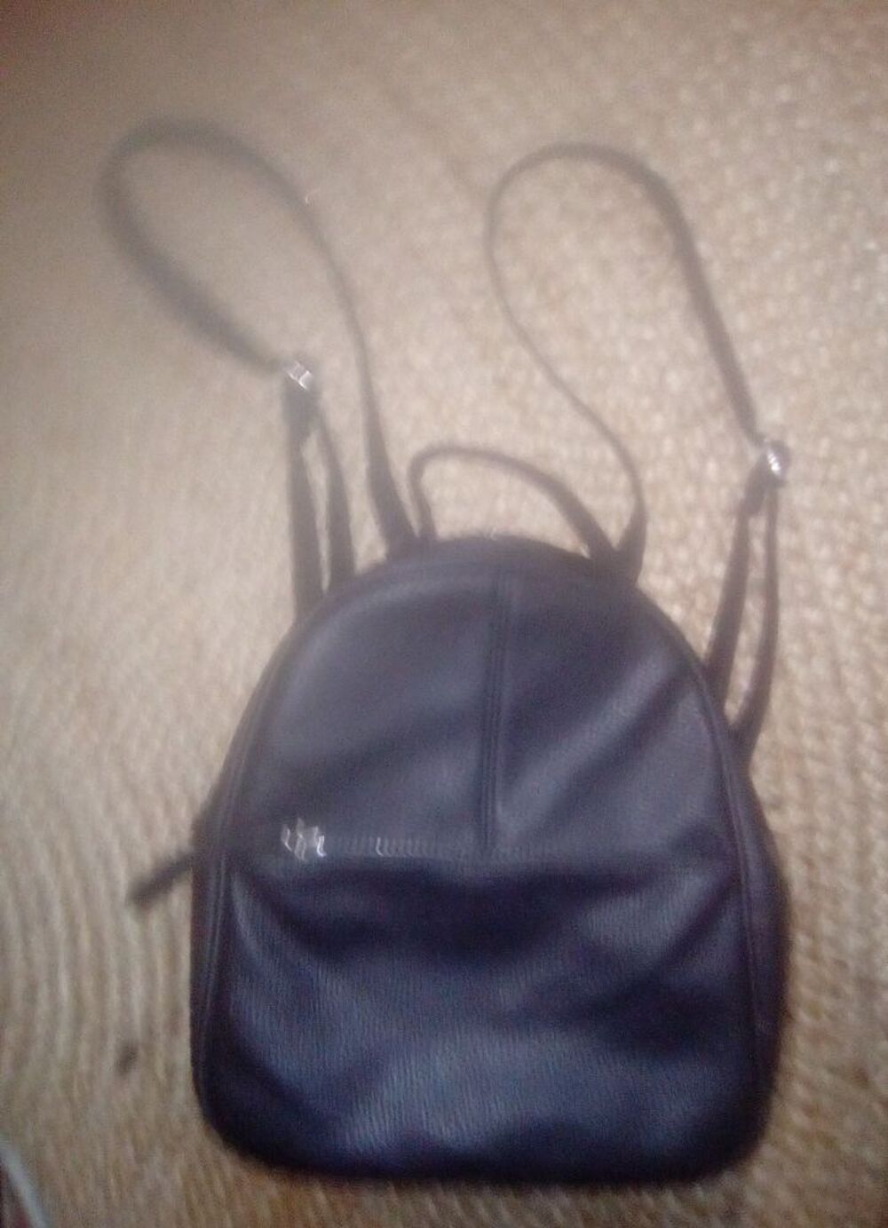 petit sac &agrave; dos noir Maroquinerie