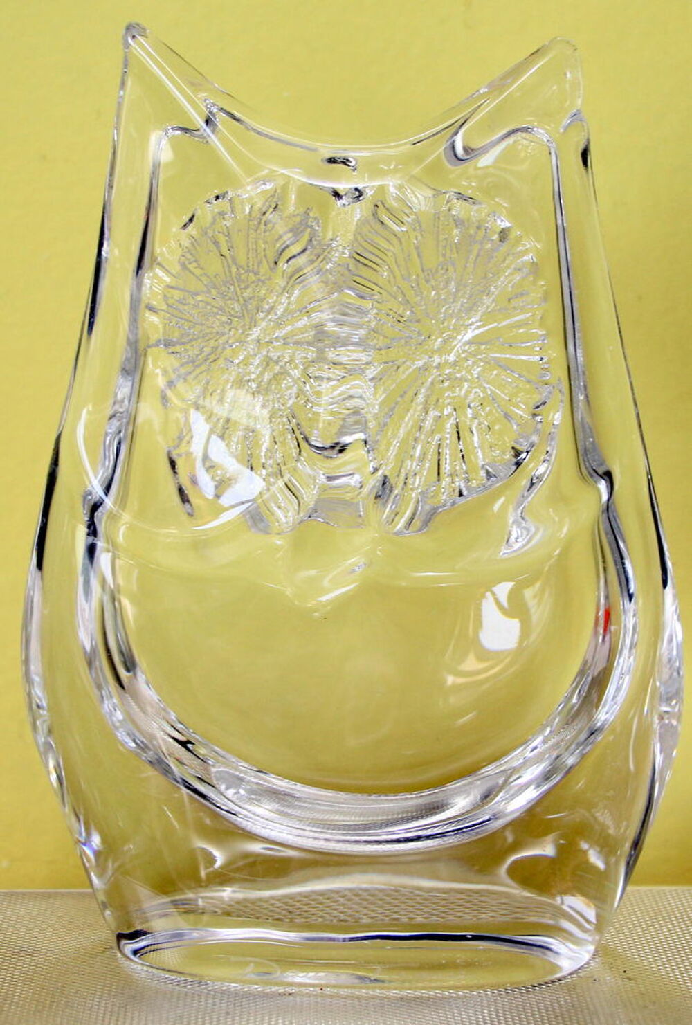 Grande Chouette cristal DAUM France 1970 