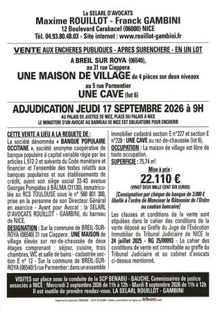 Appartement 85m2 Breil-sur-Roya