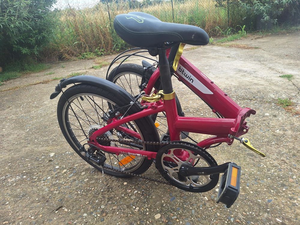 : V&eacute;lo pliant Btwin Hoptown 5 Femme Rose - Id&eacute;al po Vélos