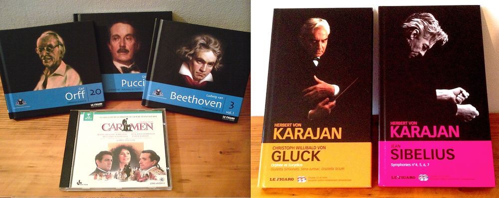 LOT 8 CD MUSIQUE CLASSIQUE Van Karajan Beethoven CD et vinyles
