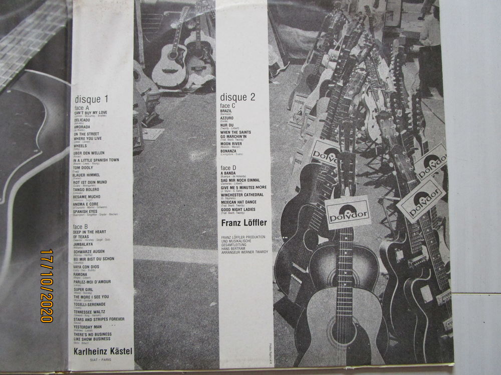 album de deux disques "guitar in gold" Audio et hifi
