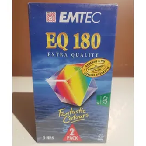 Lot de 2 K7 VHS de 3h marque EMTC 20 Biganos (33)
