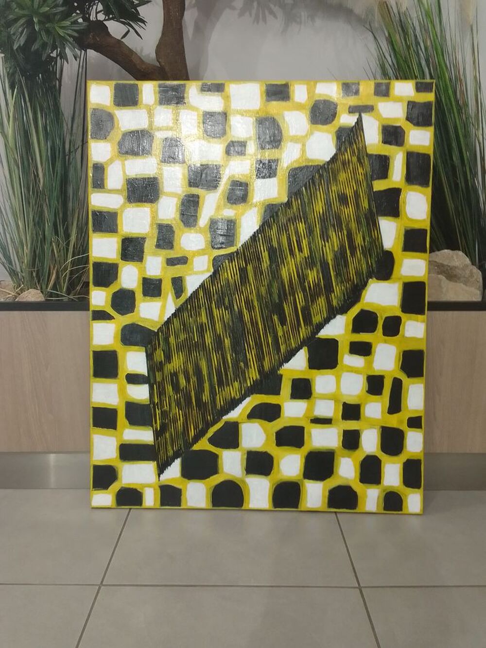 Tableau abstrait fait main Décoration