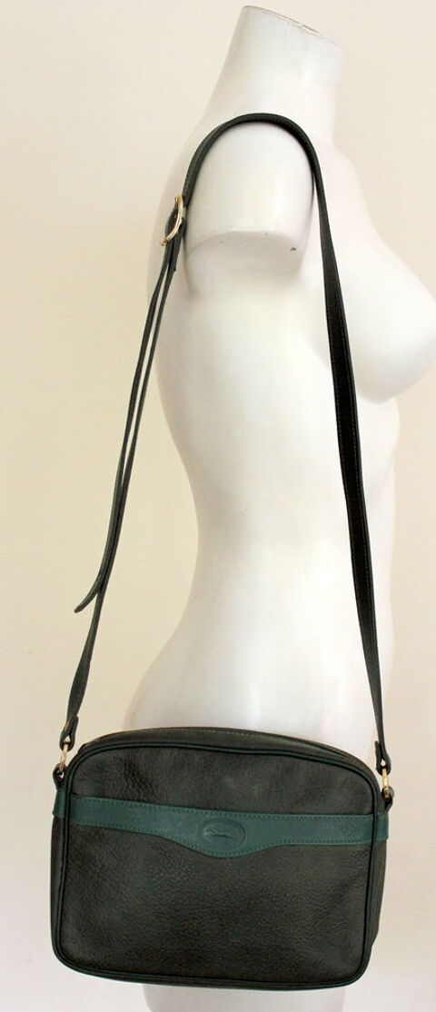 Sac cuir vert bandouli�re LONGCHAMP 90 Issy-les-Moulineaux (92)