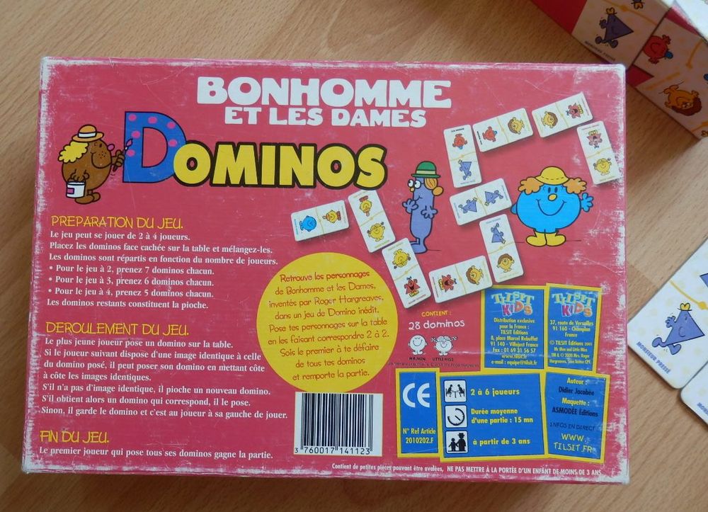 Jeu de dominos "Bonhomme et les dames" Jeux / jouets