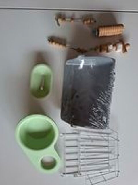  Grande cage lapin, rongeur, double avec étage, accessoires e 
