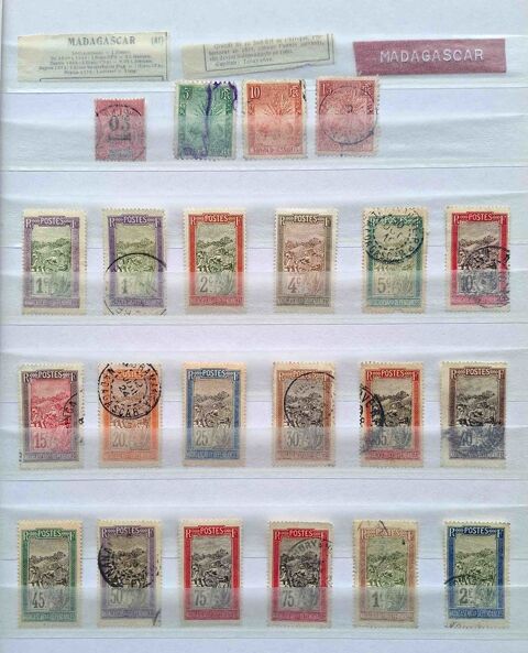 S�rie de timbres de collection de Madagascar 80 Gap (05)
