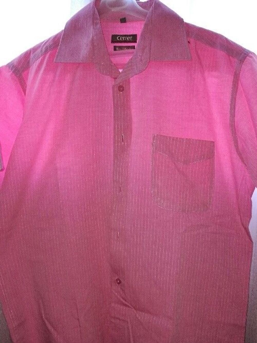 Chemise manches courtes rose marque Cerrer taille 3 Vtements