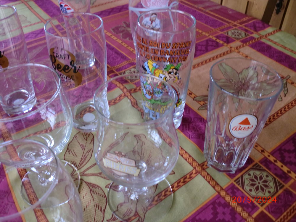 verres a bi&egrave;res et fantaisie 