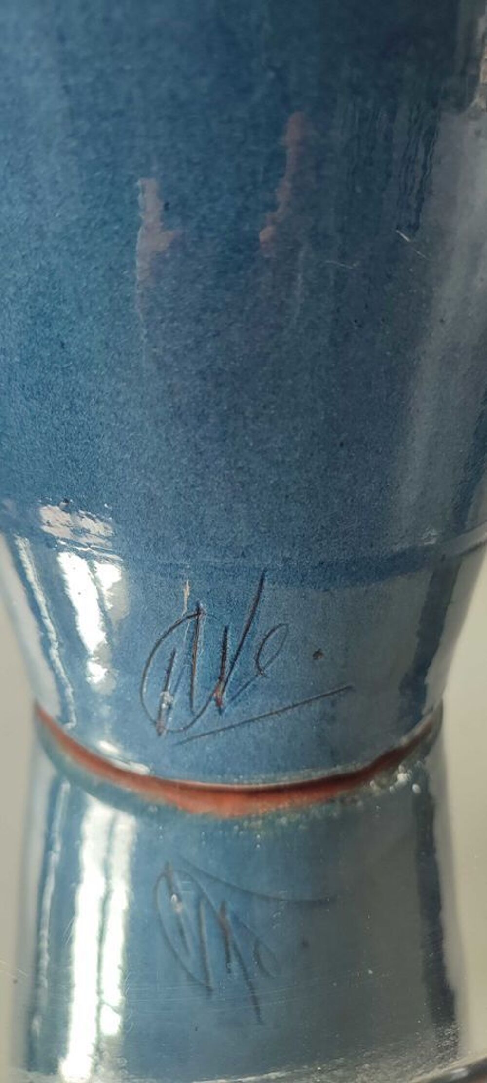 Grand vase c&eacute;ramique de 39 cm Atelier Thomas BUXO (1970) 