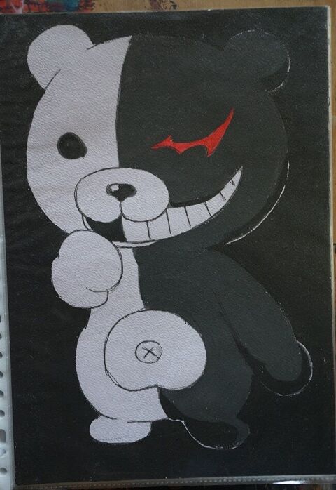 peinture - mon nounours - chibi - sur papier aquarelle - for 4 Fougères (35)