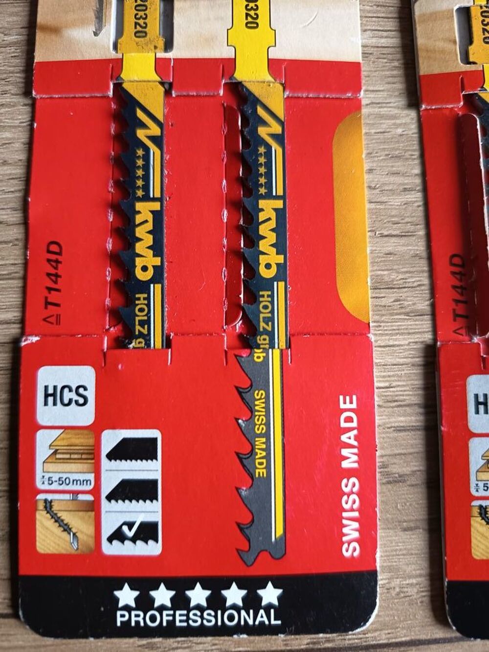5 ou 2 lames de scie sauteuse neuve KWB 620320 Bricolage