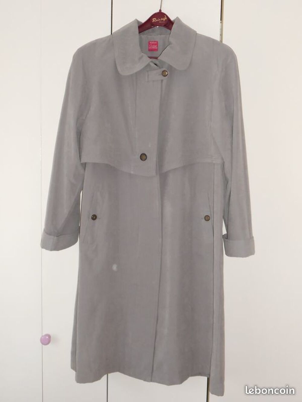 manteau NEUF , imperm&eacute;able BLANCHE PORTE T 46/48 Vêtements