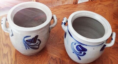 LOT DE 2 POTERIES GR�S D ALSACE GRIS 25 Chieulles (57)