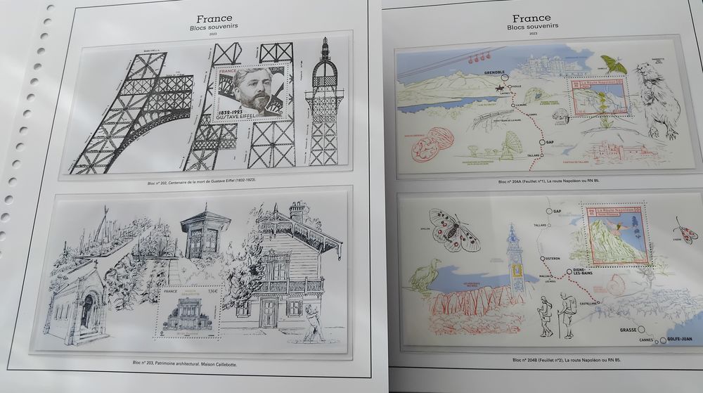 Timbres ann&eacute;e compl&egrave;te 2023 faciale 213 euros tous neufs 