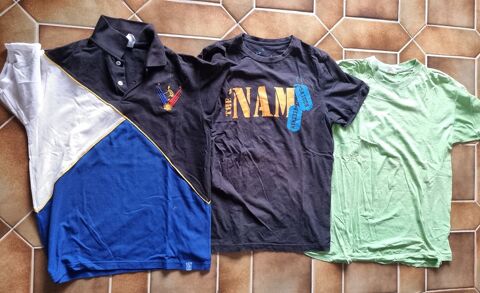 Lot de 3 T-Shirt vert, bleu, noir pour homme taille L 3 Vulbens (74)