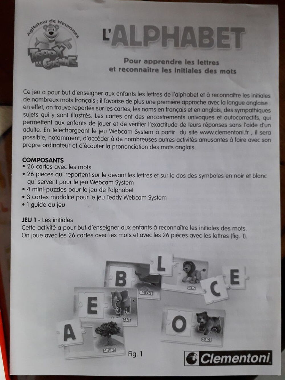 Jeu L'Alphabet Clementoni Jeux / jouets