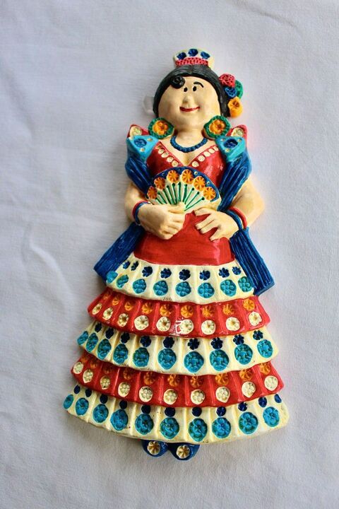 DANSEUSE  FLAMENCA  :  CERAMIQUE 18.5 Anglet (64)