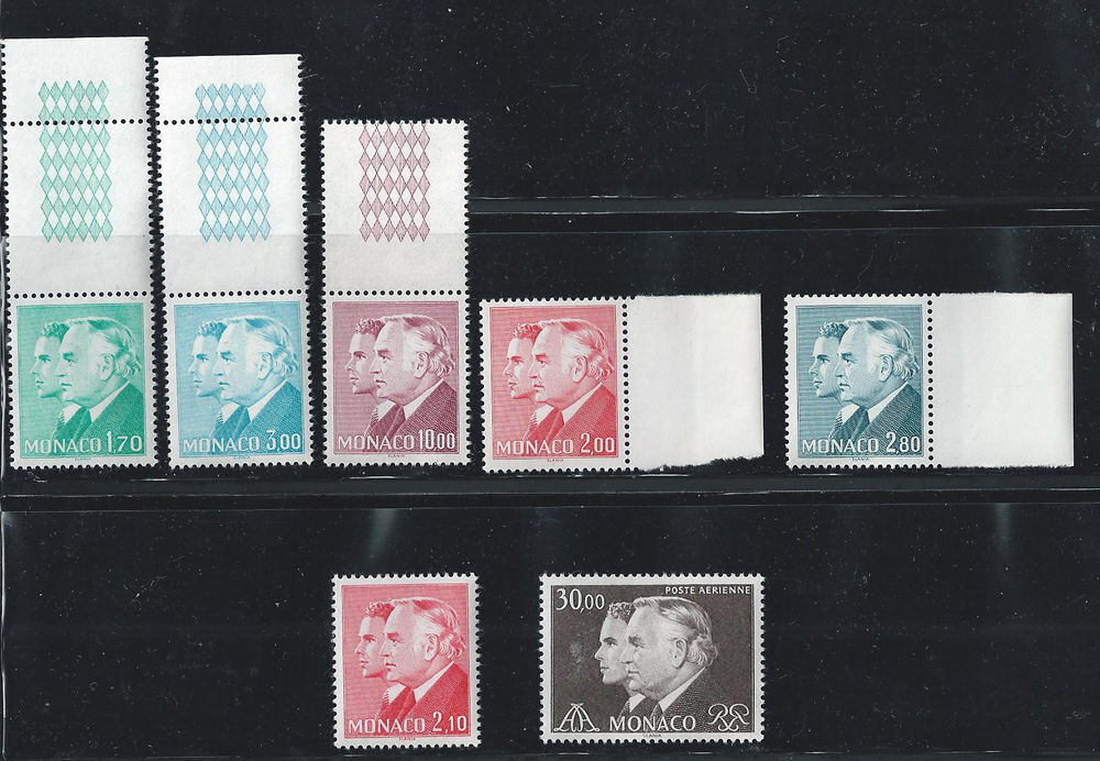 
Timbres RAINIER III et ALBERT de MONACO 