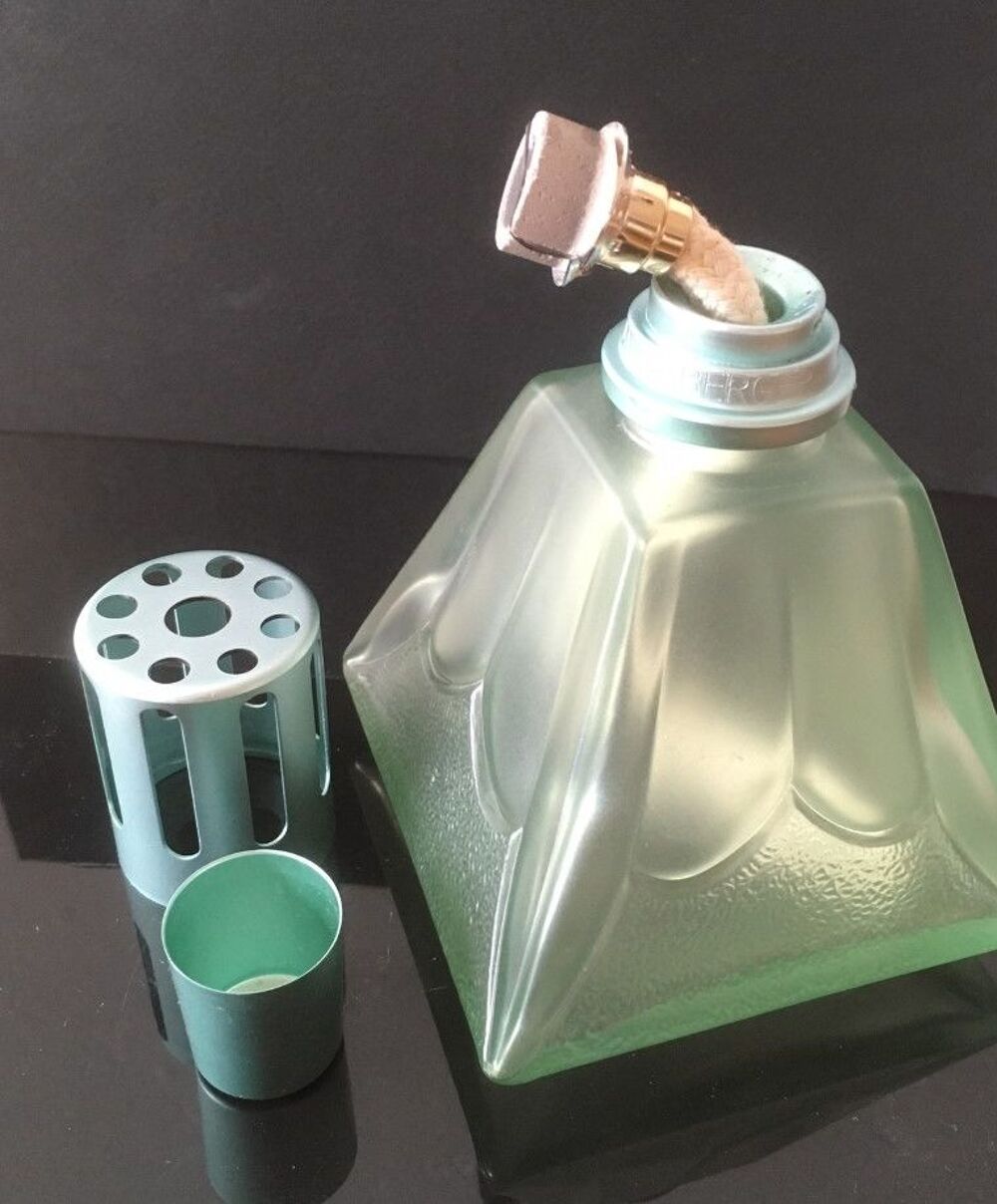 Lampe Berger Pyramide verte en verre
