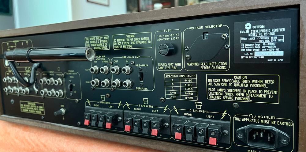 AMPLI SETTON STEREOPHONIC RECEIVER RS 660 Audio et hifi