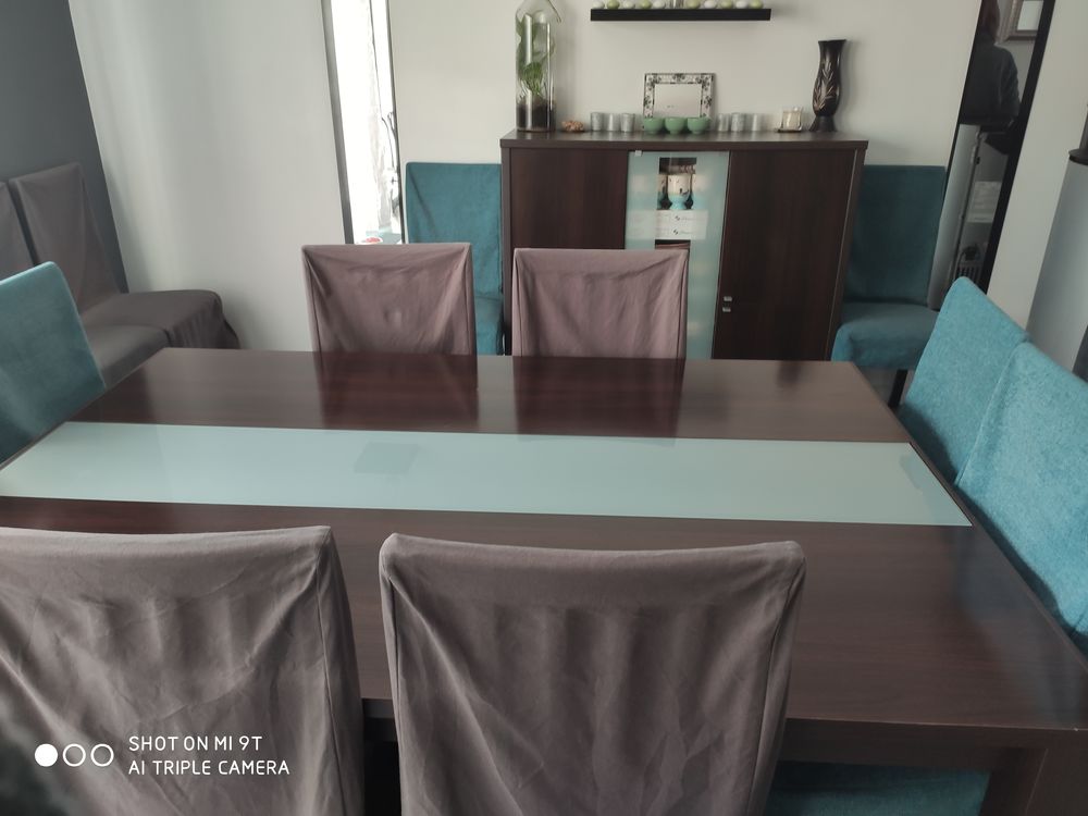 salle &agrave; manger + bahut+ 12 chaises + meuble TV Meubles