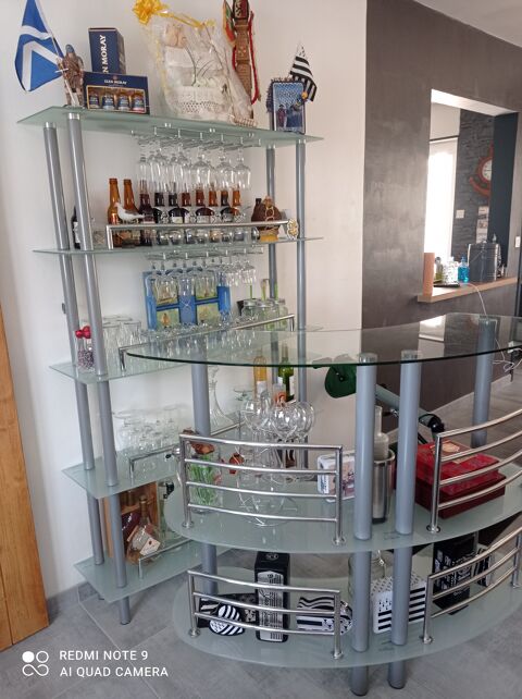 Bar et �tag�re vitr�e 80 Nesle (80)