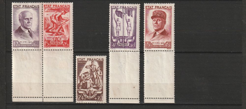TIMBRES NEUFS** ANNEE1943
